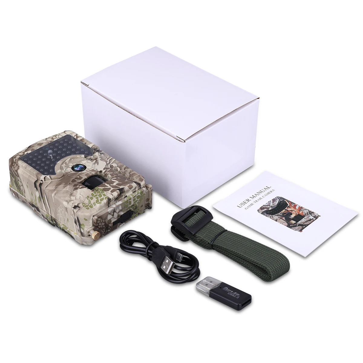 Tensdarcam Trail Camera 12MP Hunting Wildlife Detector HD Night Vision