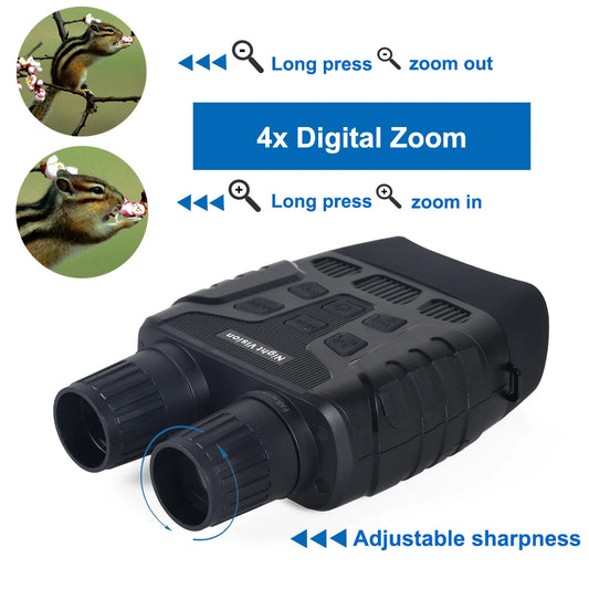 Tensdarcam 4K Infrared Night Vision Binoculars 8X Zoom And 32GB