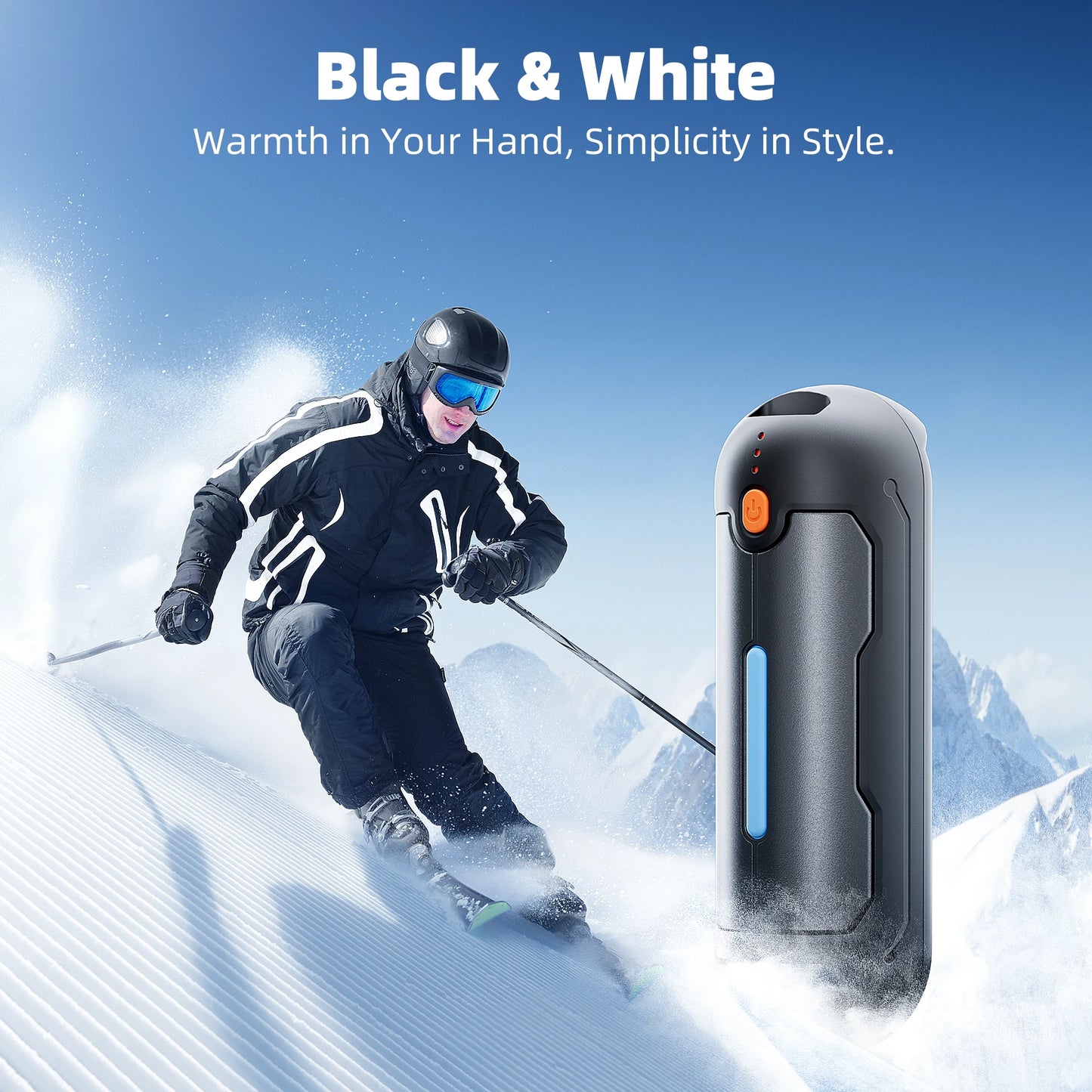 MORIKO 2 Pack Hand Warmer 5200mAh Rechargeable 2 in 1