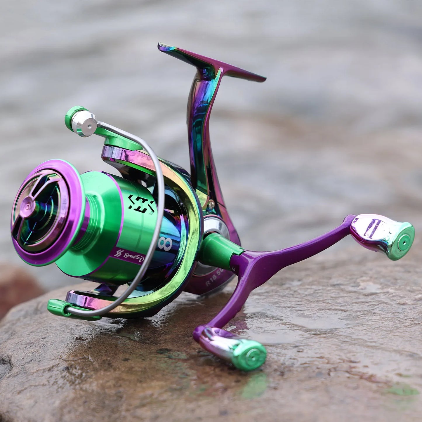 Sougayilang Spinning Fishing Reel 1000 4000 Metal Spool Saltwater Max Drag 10kg