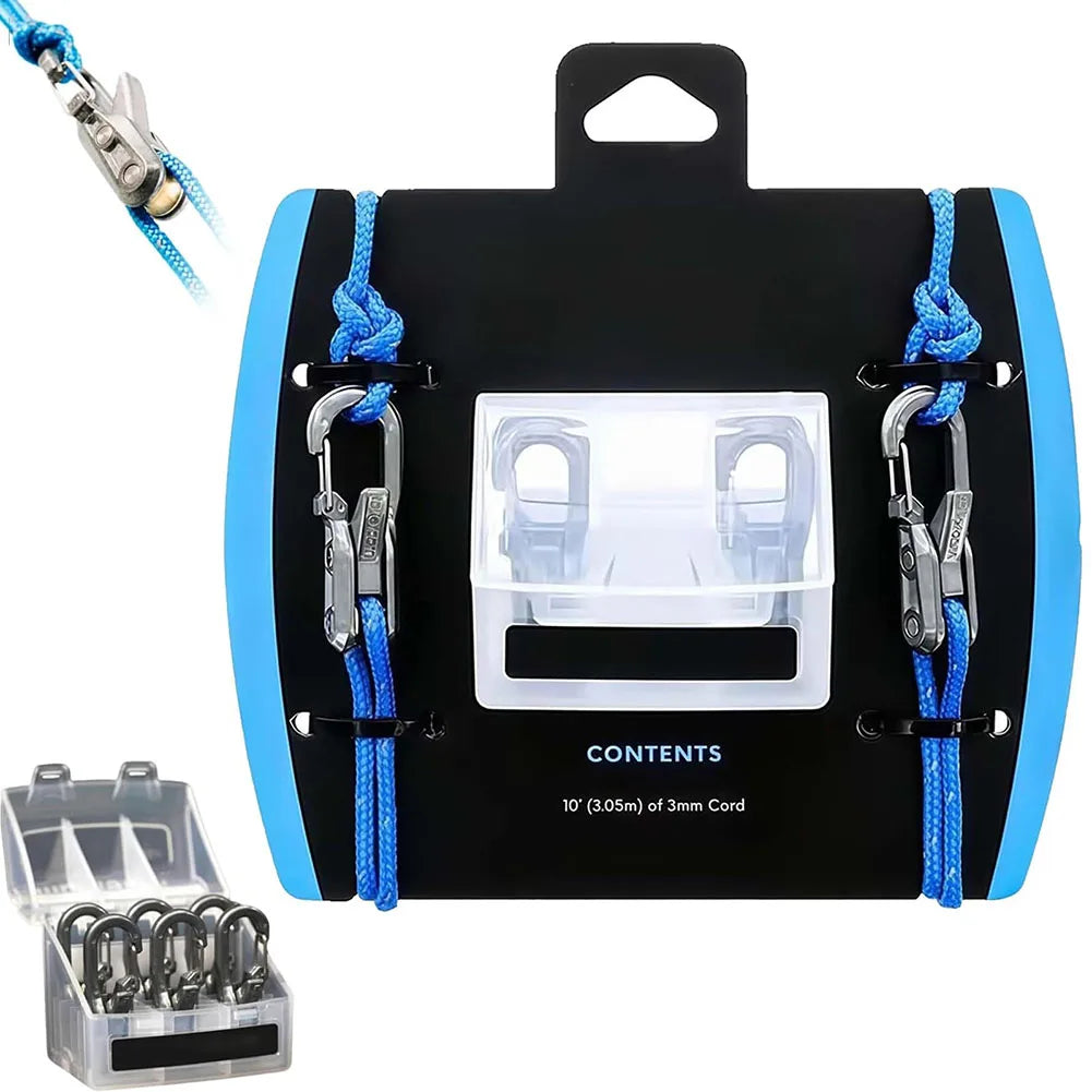 APWIKOGERE Rope Tension Adjuster With 6 Hooks Stainless Steel